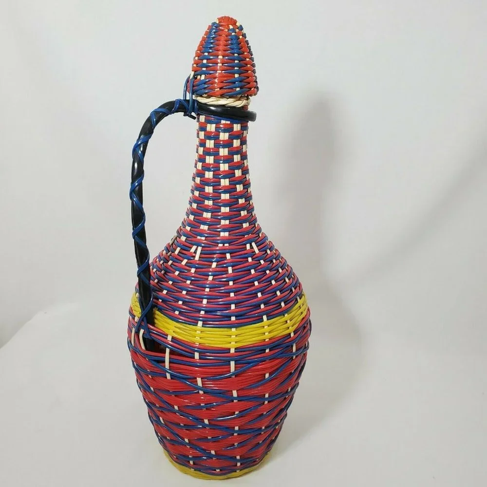 Vintage VIRESA Glass Demijohn Bottle Wine Decanter - Picture 2 of 11